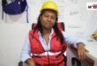 Meibys Meza Arroyo, operaria de malacate en el skyline de Cartagena