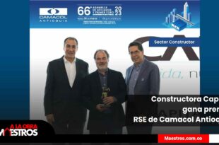 Constructora Capital gana premio RSE de Camacol Antioquia