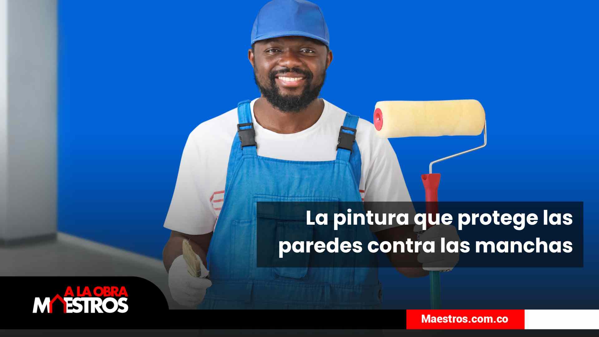 La pintura que protege las paredes contra las manchas ala obra maestros