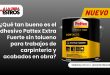 ¿Qué tan bueno es el adhesivo Pattex Extra Fuerte sin tolueno para trabajos de carpintería y acabados en obra?