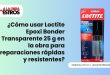 ¿Cómo usar Loctite Epoxi Bonder Transparente 25 g en la obra para reparaciones rápidas y resistentes?