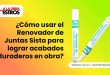 ¿Cómo usar el Renovador de Juntas Sista para lograr acabados duraderos en obra?