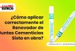 ¿Cómo aplicar correctamente el Renovador de Juntas Cementicias Sista en obra?