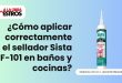 ¿Cómo aplicar correctamente el sellador Sista F-101 en baños y cocinas?