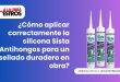 ¿Cómo aplicar correctamente la silicona Sista Antihongos para un sellado duradero en obra?