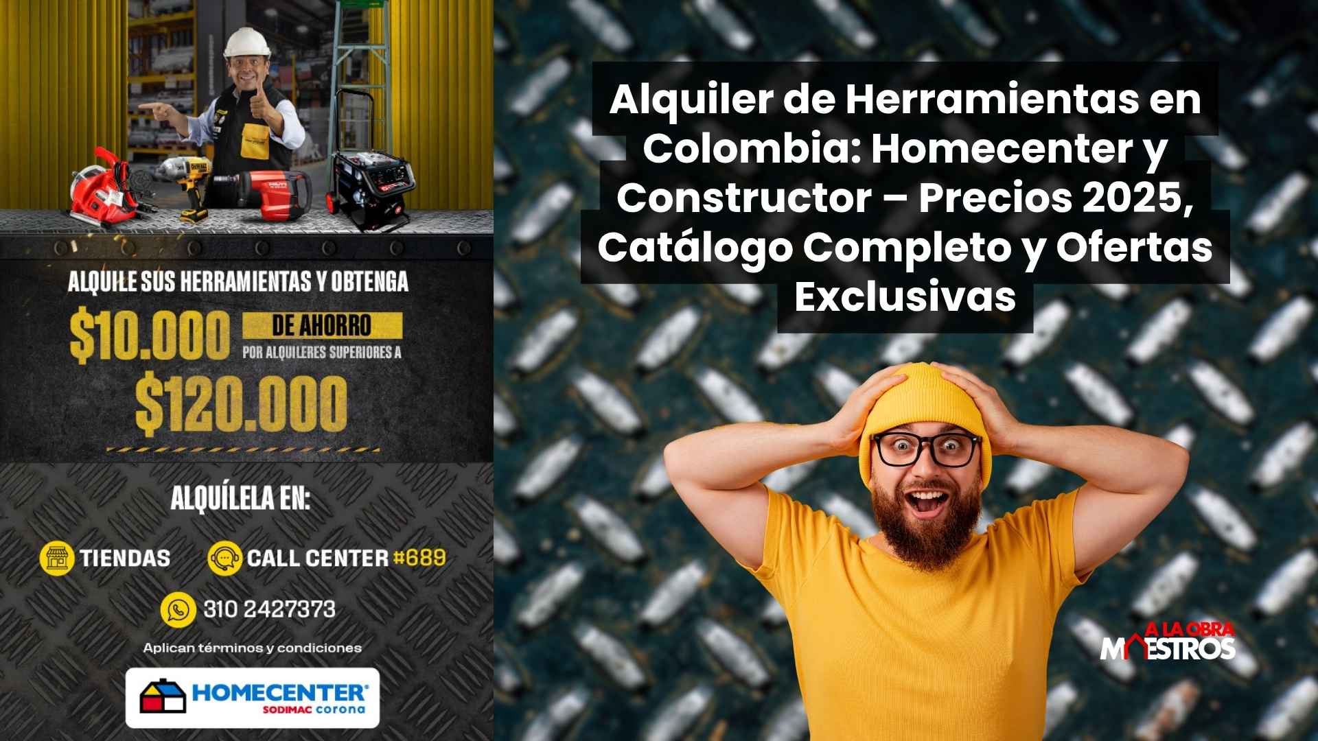 Martillo demoledor Dewalt en alquiler Homecenter Bogotá 2025