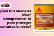¿Qué tan bueno es Sika® Transparente-10 para proteger fachadas en obra?