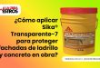 ¿Cómo aplicar Sika® Transparente-7 para proteger fachadas de ladrillo y concreto en obra?