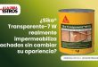 ¿Sika® Transparente-7 W realmente impermeabiliza fachadas sin cambiar su apariencia?