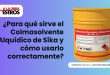 ¿Para qué sirve el Colmasolvente Alquídico de Sika y cómo usarlo correctamente?