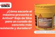 ¿Cómo sacarle el máximo provecho a Antisol® Rojo de Sika para un curado de concreto más resistente y duradero?