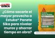 ¿Cómo sacarle el mayor provecho a Estuka® Panete Sika para nivelar muros y ahorrar tiempo en obra?