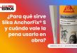 ¿Para qué sirve Sika AnchorFix® S y cuándo vale la pena usarlo en obra?