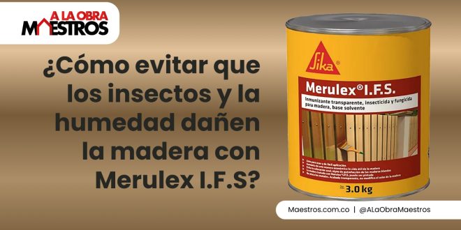¿Cómo evitar que los insectos y la humedad dañen la madera con Merulex I.F.S?