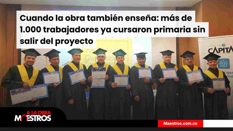 Cuando la obra también enseña: más de 1.000 trabajadores ya cursaron primaria sin salir del proyecto