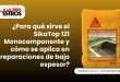 ¿Para qué sirve el SikaTop 121 Monocomponente y cómo se aplica en reparaciones de bajo espesor?