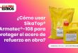 ¿Cómo usar SikaTop® Armatec®-108 para proteger el acero de refuerzo en obra?