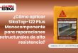 ¿Cómo aplicar SikaTop-122 Plus Monocomponente para reparaciones estructurales de alta resistencia?