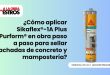 ¿Cómo aplicar Sikaflex®-1A Plus Purform® en obra paso a paso para sellar fachadas de concreto y mampostería?