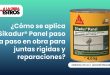 ¿Cómo se aplica Sikadur® Panel paso a paso en obra para juntas rígidas y reparaciones?