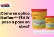 ¿Cómo se aplica Sikafloor®-154 W paso a paso en obra?