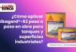 ¿Cómo aplicar Sikagard®-62 paso a paso en obra para tanques y superficies industriales?