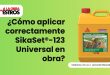 ¿Cómo aplicar correctamente SikaSet®-123 Universal en obra?