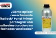 ¿Cómo aplicar correctamente SikaTack® Panel Primer para lograr una adhesión duradera en fachadas ventiladas?