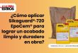 ¿Cómo aplicar Sikaguard®‑720 EpoCem® para lograr un acabado limpio y duradero en obra?