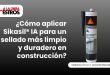 ¿Cómo aplicar Sikasil® IA para un sellado más limpio y duradero en construcción?