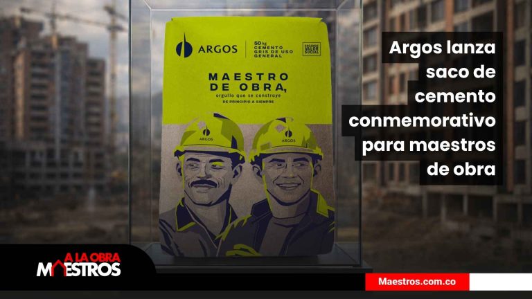 Argos lanza saco de cemento conmemorativo para maestros de obra: el homenaje que sí pesa en la obra