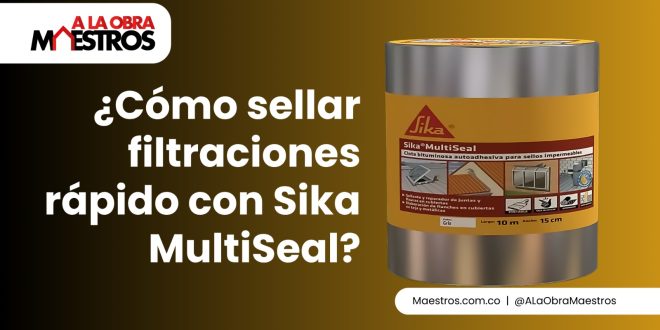 ¿Cómo sellar filtraciones rápido con Sika MultiSeal?