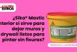 ¿Sika® Mastic Interior sí sirve para dejar muros y drywall listos para pintar sin fisuras?
