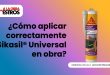 ¿Cómo aplicar correctamente Sikasil® Universal en obra?