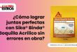 ¿Cómo lograr juntas perfectas con Sika® Binda® Boquilla Acrílico sin errores en obra?
