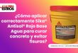 ¿Cómo aplicar correctamente Sika® Antisol® Rojo Base Agua para curar concreto y evitar fisuras?