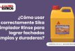 ¿Cómo usar correctamente Sika Limpiador Rinse para lograr fachadas limpias y duraderas?