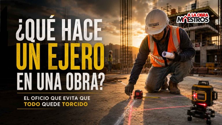 ¿Qué hace un ejero en una obra? El oficio que evita que todo quede torcido