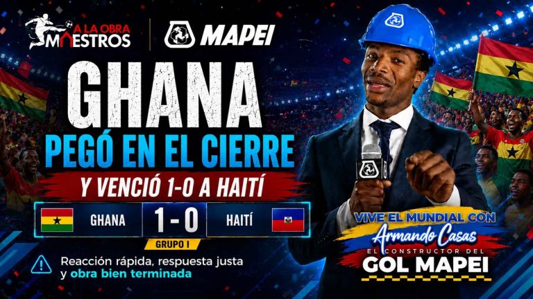 Ghana puso el último ladrillo al 90+5: victoria 1-0 sobre Panamá con cierre de obra fina