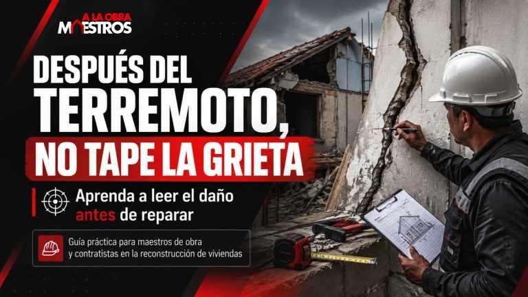 Después del terremoto, no tape la grieta: primero aprenda a leerla