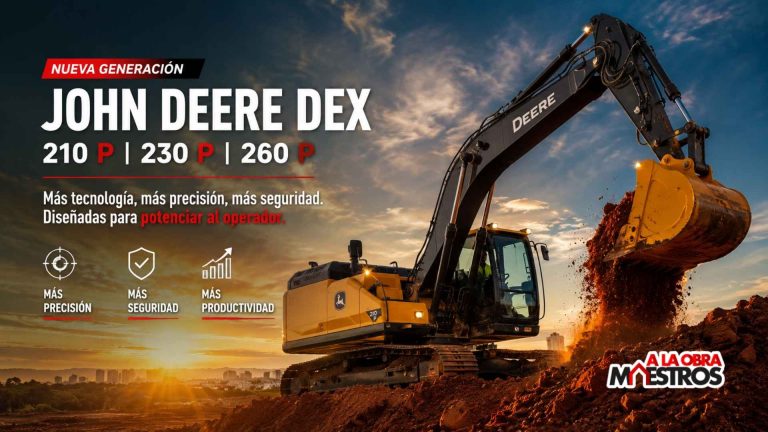 John Deere DEX: la nueva generación de excavadoras que pone al operador en el centro