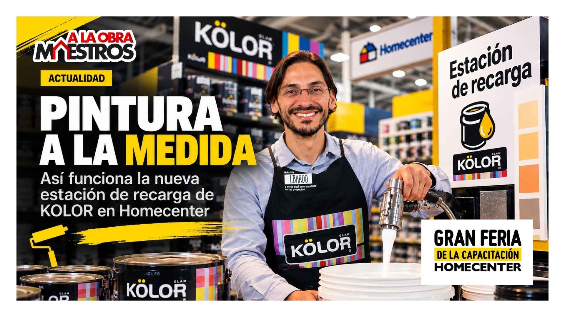 Homecenter anuncia recarga de pintura con envases reutilizados y ahorro de hasta 30 %